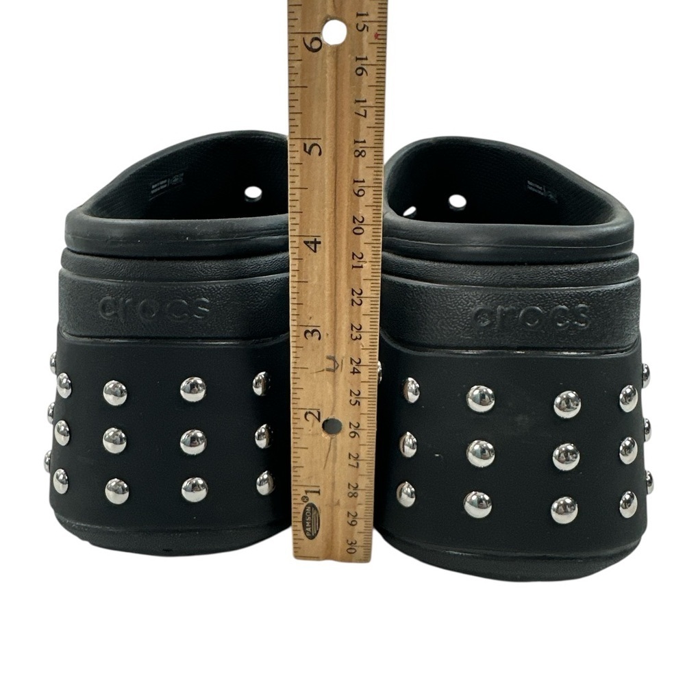 Crocs Siren Studded Platform Clog Heel Black Y2K Grunge Baddie Unisex M 12 W 14 - Picture 3 of 11